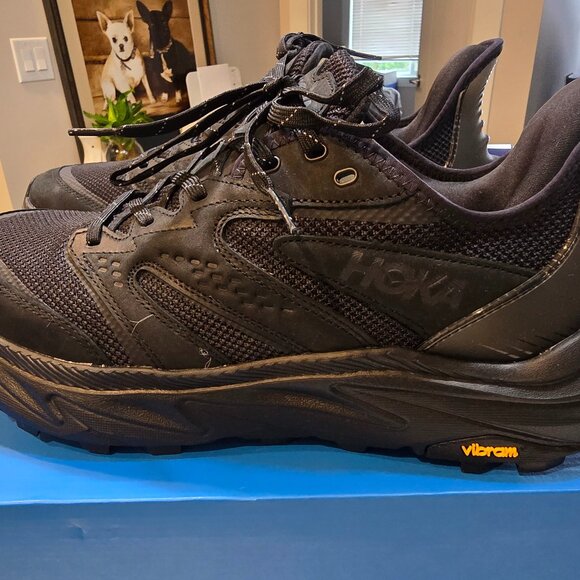 Brand New Hoka One One Men’s Anacapa 2 Freedom Black Trail 1155192 BBLC Size 12 - Picture 1 of 10